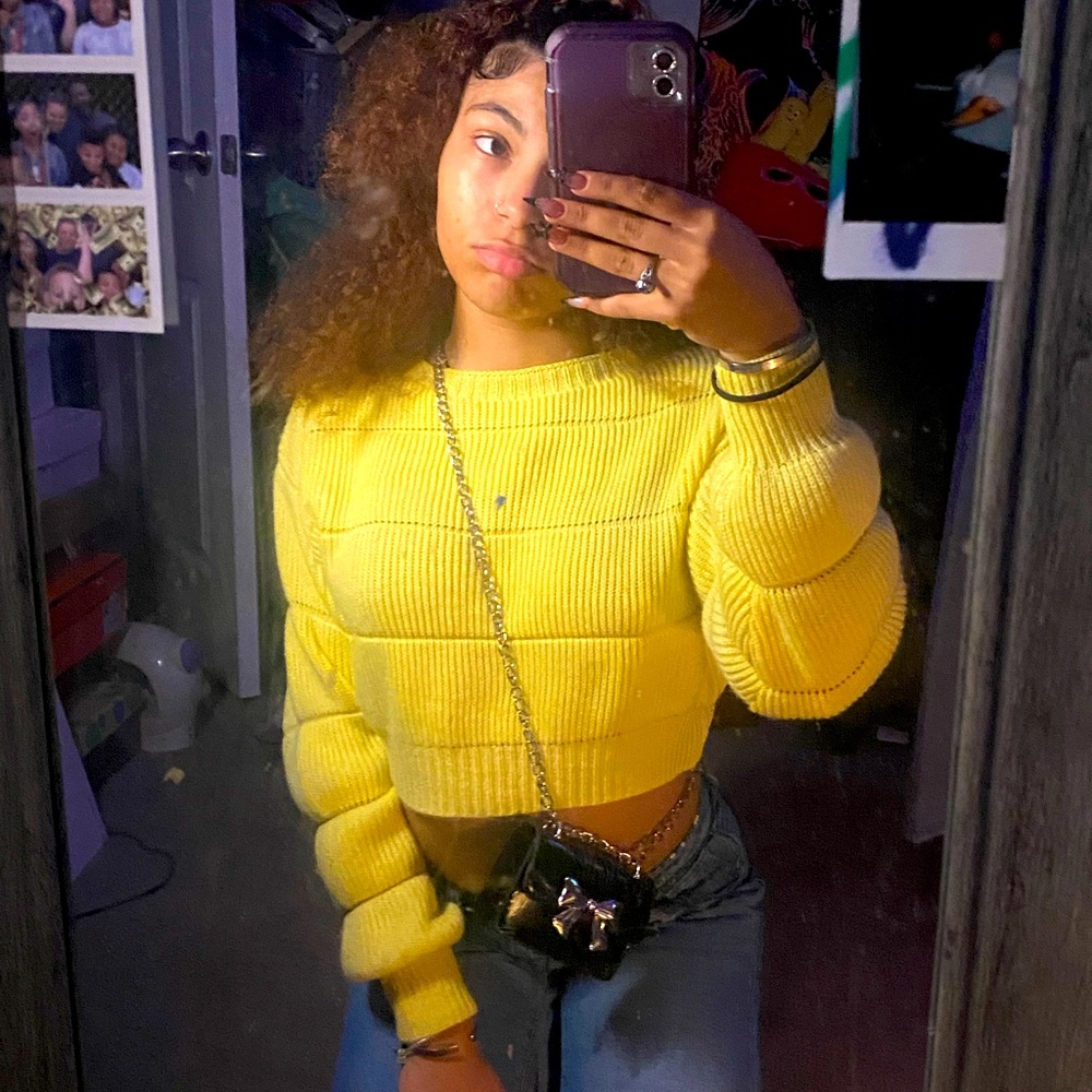 Long Sleeve Cropped Shein Sweater